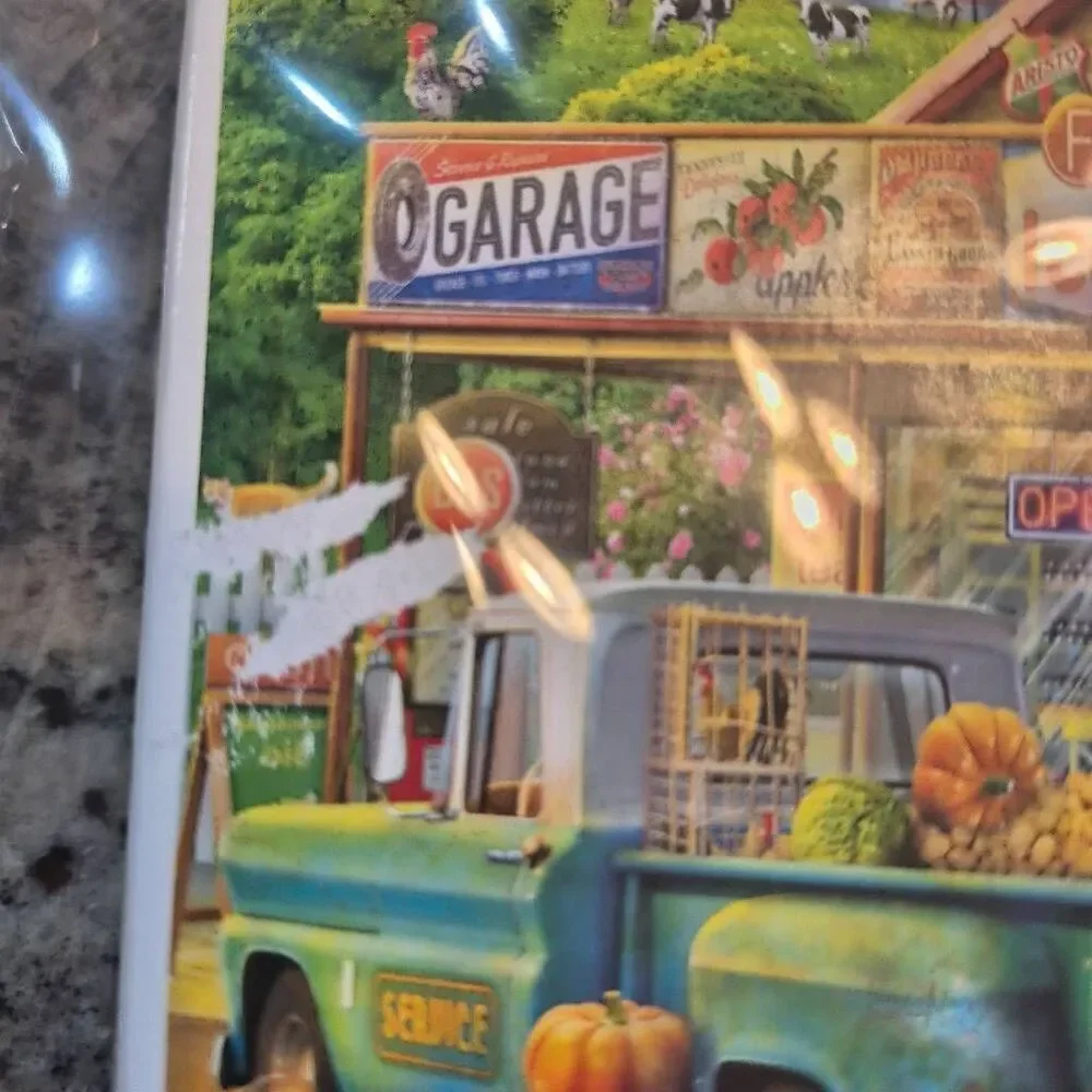 Buffalo Games Country Life Country Store 1000 pc Jigsaw Puzzle USED, Box Damaged